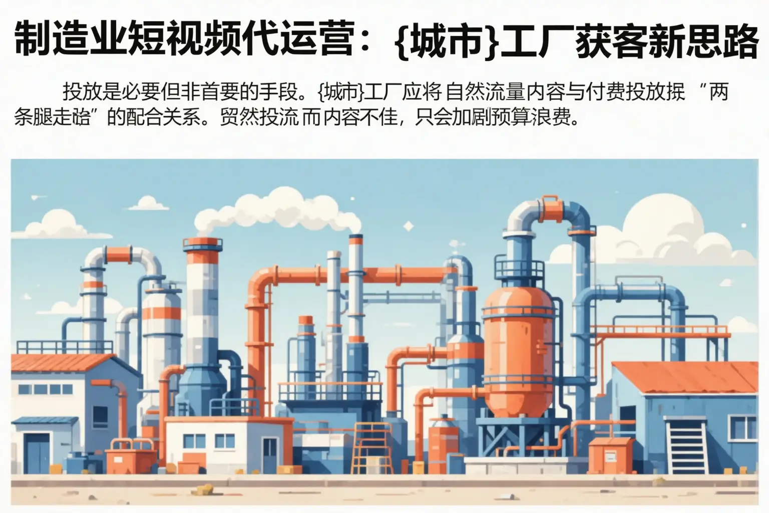 制造业短视频代运营:高碑店工厂获客新思路